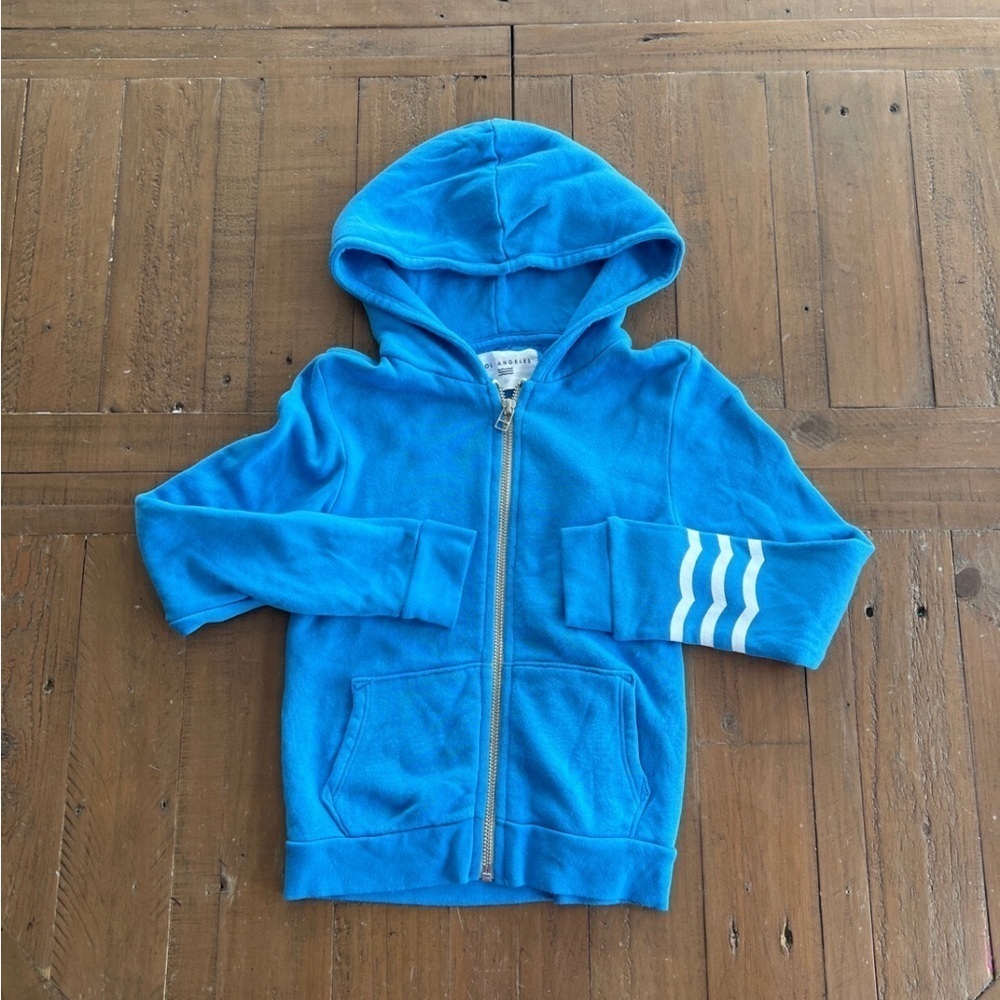 Sol Angeles coastal wave zip front hoodie